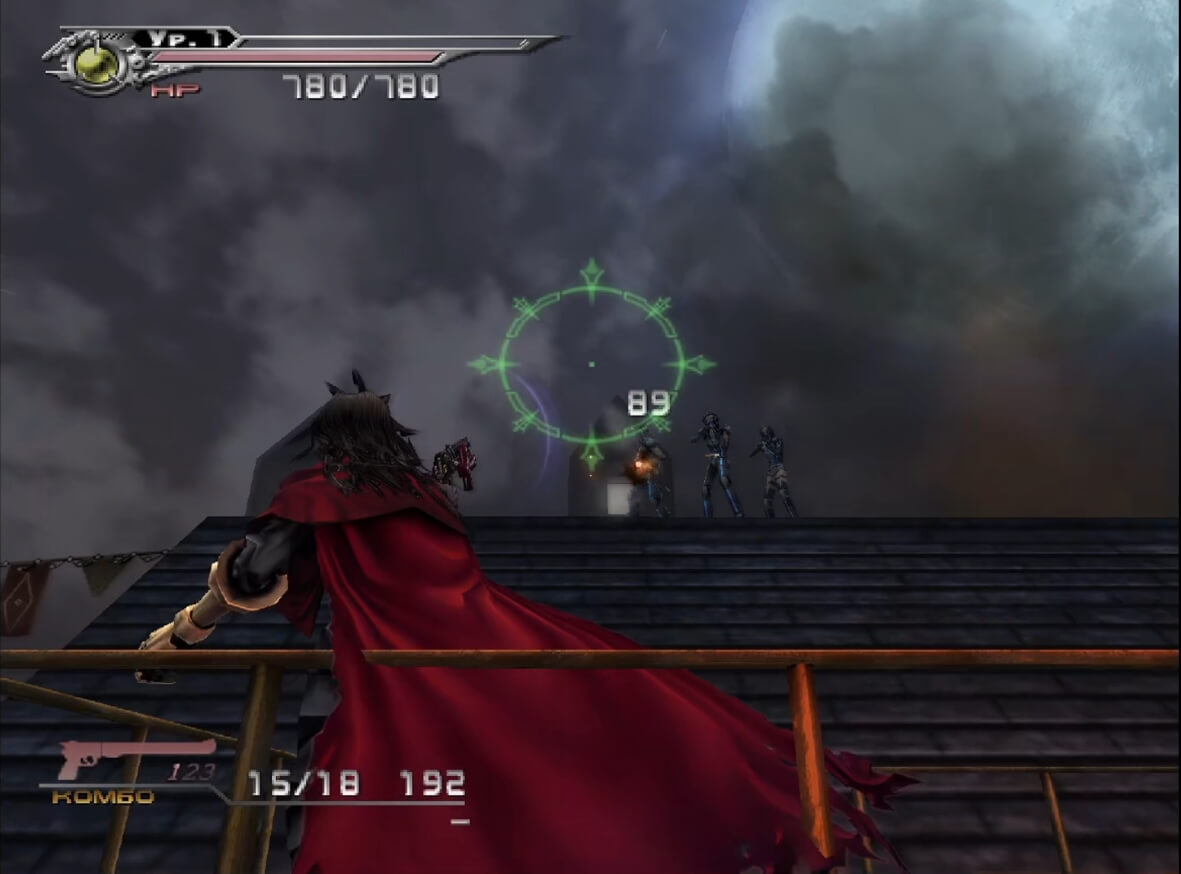 Dirge of Cerberus Final Fantasy VII - геймплей игры на PlayStation 2